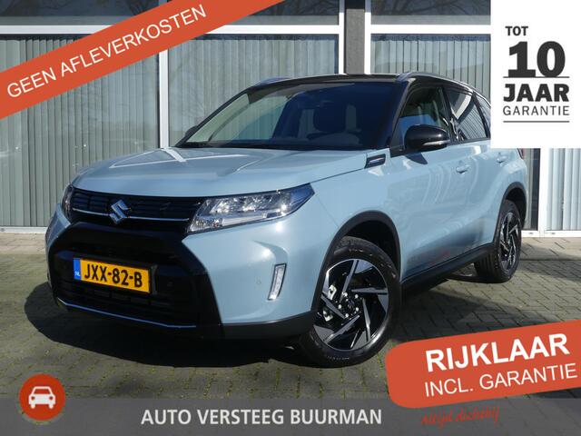 Suzuki Vitara t Smart Hybrid Style AUTOMAAT, ¤ 4.300,- DEMO VOORDEEL, TREKHAAK, SharkFin antenne, Instaplijsten, Beschermstrip Achterbumper Navigatie, Carplay / Android Auto.