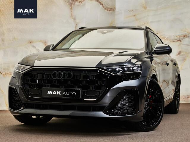 Audi Q8 e Quattro Pro Line S , pano, B&O, 4W-best., OLED, luchtv., tr.haak, S sportstoelen, Laserlicht, HUD, 23", keyless, NP149k
