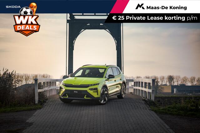 Skoda Elroq W/340 PK 4x4 Elektrische aandrijving | Business upgrade pakket - advanced | 21" inch velgen Vision | Trekhaak wegklapbaar | 3000,- euro inruil premie!