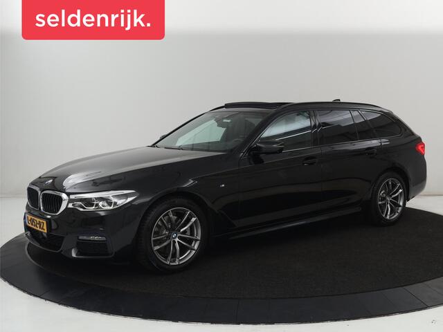 BMW 5 Serie t | Panoramadak | Stoelventilatie | Head-Up | 360 Camera | Leder | Adaptief LED | Memory | Carplay | Sfeerverlichting | Achterbankverwarming | Navigatie | Stuurverwarming