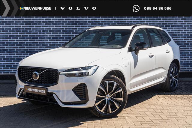 Volvo XC60 brid T6 AWD Plus Dark | Google | Long Range | Trekhaak | Panoramadak | Adaptieve Cruise Control | Standkachel | Stoel-/Stuurverwarming | Verwarmbare Voorruit | Verwarmbare Achterbank | Dodehoekdetectie| Actieve LED Koplampen | Zitverlenging | Ap