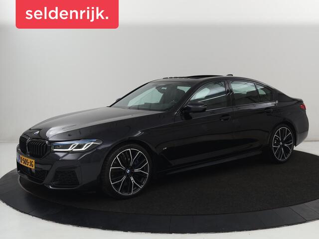BMW 5 Serie t | Schuifdak | Head-Up | Nappaleder | Trekhaak | Adaptive cruise | Laserlicht | Camera | Stoelverwarming | Navigatie | 20'' | Sfeerverlichting | Park Assist | Origineel NL