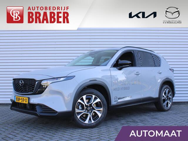 Mazda CX-5 CTIV G 141 M HYBRID Exclusive-Line | Stuur-/stoelverwarming v+a | 360 Camera | HUD | Leer | Elek. stoelverstelling | Dodehoek detectie | LED |