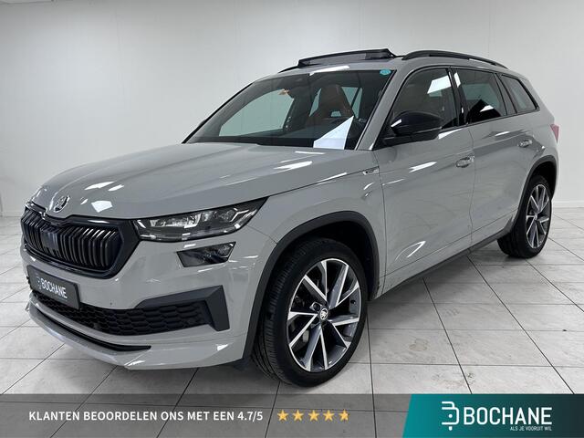 Skoda Kodiaq tline Business | PANORAMADAK | WEGKLAPBARE TREKHAAK | LEDEREN BEKLEDING
