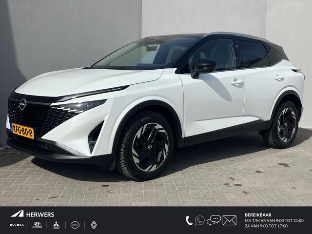 Nissan Qashqai ic N-Connecta / 1800kg Trekgewicht / Cold Pack / 360 Camera / Elektrische Achterklep / Head-up Display / Apple Carplay&Android Auto / Adaptieve Cruise Control / Panorama / Keyless /