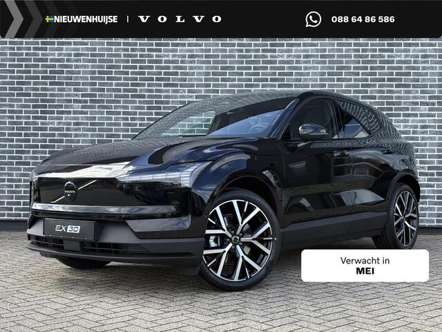 Volvo EX30 nge Plus Black Edition Europa 69 kWh | Google | Long Range | Adaptieve Cruise Control | Harman Kardon Audio | Stoel-/Stuurverwarming | Keyless | Elek. Stoelen | Getint Glas | Elek. Achterklep | 20" LM