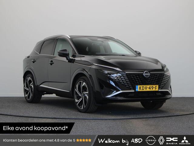 Nissan Qashqai onic Tekna Plus | Lederen bekleding | Elektrisch verstelbare voorstoelen | Stoel, stuur en voorrruit verwarming | Panoramadak | BOSE Audio |