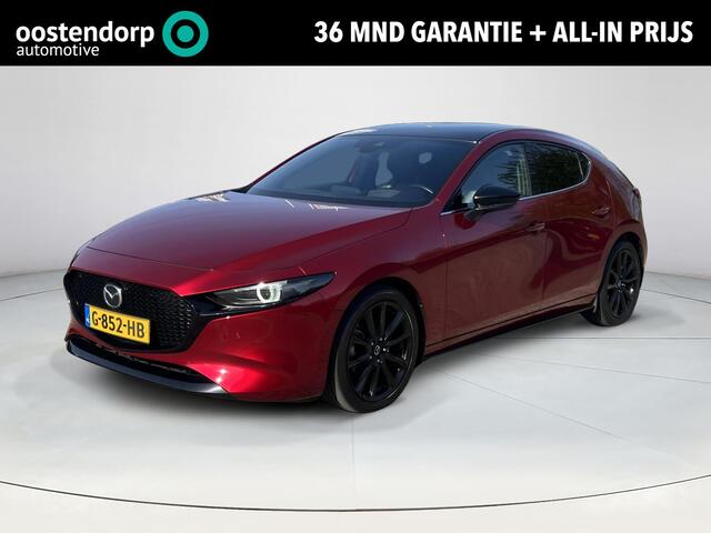 Mazda 3 kyActiv-X M Hybrid 180 Luxury | Dealeronderhouden | Stoelgeheugen | Stoel en stuurverwarming | Climate Control | Achteruitrijcamera | Full adaptief led | Dodehoeksensoren | Bose |