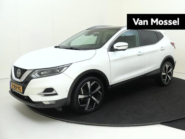 Nissan Qashqai a | airco automatisch | Apple Carplay/Android Auto | Autonomous Emergency Braking | cruise control adaptief | dodehoek detectie | LED koplampen | lichtmetalen velgen 19" | navigatiesysteem full map | rijstrooksensor met correctie | voorstoel