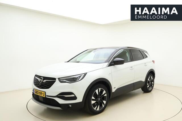 Opel Grandland X Hybrid4 Elegance | Navigatie | Keyless | Camera | Parelmoer kleur | Electrische achterklep | Lichtmetalen velgen | AGR Comfortstoelen | Voorruitverwarming | Zwart dak