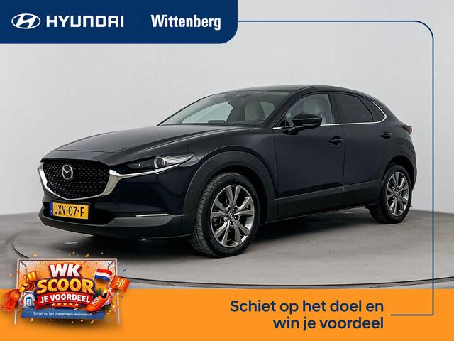 Mazda CX-30 tiv-X M Hybrid Luxury | Achteruitrij camera | Adaptive cruise | Elektrische stoelen | Lederen bekleding | Dodehoek detectie | Elektrische achterklep |