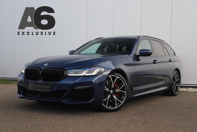 BMW 5 Serie i High Executive 252PK M Sport Laser LED Panoramadak Harman Kardon Wegklapbare Trekhaak Nappa Leder Memory Sfeerverlichting Shadow Line 360 Camera