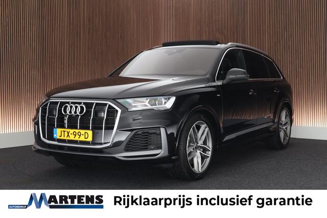 Audi Q7 e 381pk quattro Pro Line S Leder Memory Sluithulp B&O Panoramadak Camera Stoel + Stuurverwarming Luchtvering Navigatie 2x S-Line