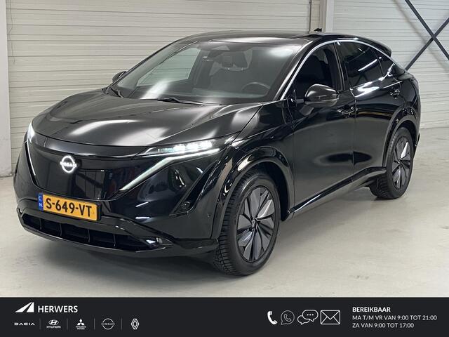 Nissan Ariya h / SOH 99% / NL auto / Dealer Onderhouden / 1e Eigenaar / Navigatie / 360 Graden Camera / Adaptive Cruise Control / Stoel- en Stuurverwarming / Verwarmde Voorruit / Elektrisch Verstelbare Stoelen en Stuur met Geheugen /