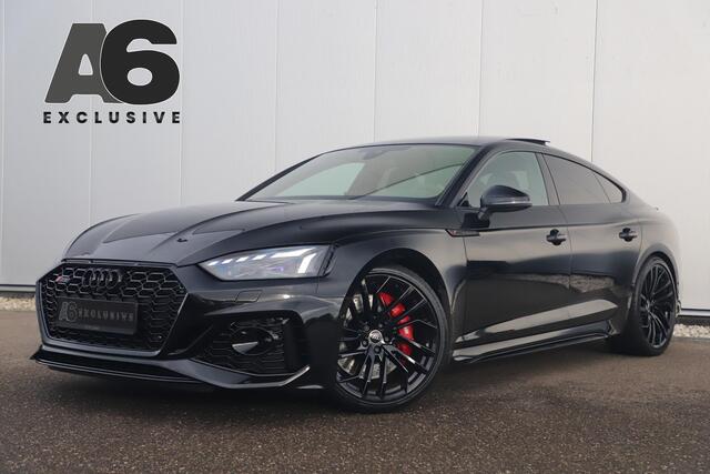 Audi RS5 k 2.9 TFSI RS 5 Quattro 450PK Fabrieksgarantie Black Optic Virtual Cockpit Laser LED B&O HUD Panoramadak Nappa Leder Massage Carbon Inleg Alcantara Stuur 360 Camera Dealer Onderhouden 20 inch LMV Stuur & Stoelverwarming Dynamic Pack