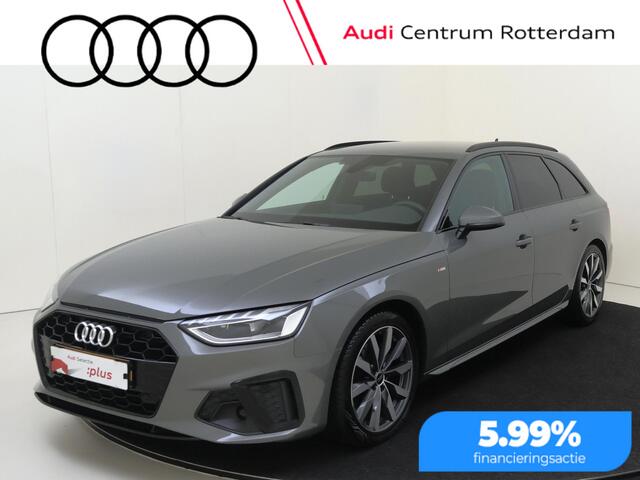 Audi A4 5 TFSI S edition Competition | Navigatie Plus | Stoelverwarming | Optiek zwart |  Elektrische achterklep | Virtual cockpit Plus | Parkeersensoren voor en achter | 3-zone airco |
