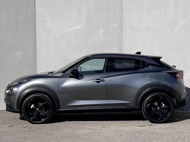 Nissan Juke ekna / Fabrieksgarantie tot 03-2028  <100.000 km / Automaat / Leder / Camera 360° / Cold Pack / Stuur-, stoel- & voorruitverwarming / Navigatie / Apple Carplay Android / 19" LM + All Season banden /