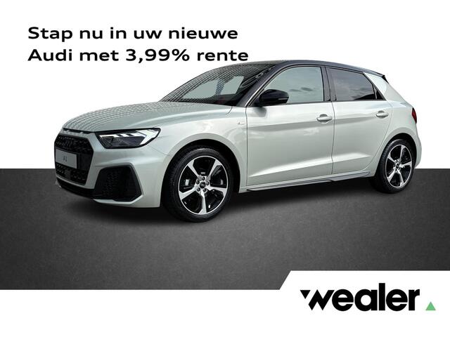 Audi A1 ck 25 TFSI S edition 3-spaaks sport afgevlakt stuur \ Audi phone box \ Autom. Airco 2 zones \ Dak in contrastkleur \ Optiekpakket zwart plus \ Privacy glas \