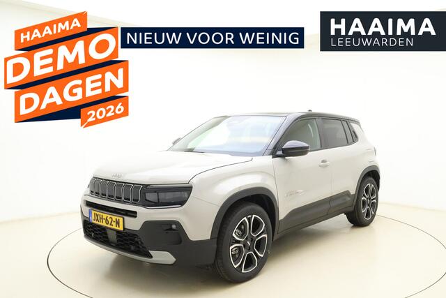 Jeep Avenger h | Panoramadak | Elektrische kofferklep | Camera | LED projector koplampen | 18'' lichtmetalen velgen | Warmtepomp | Voorruitverwarming | Two-tone lak