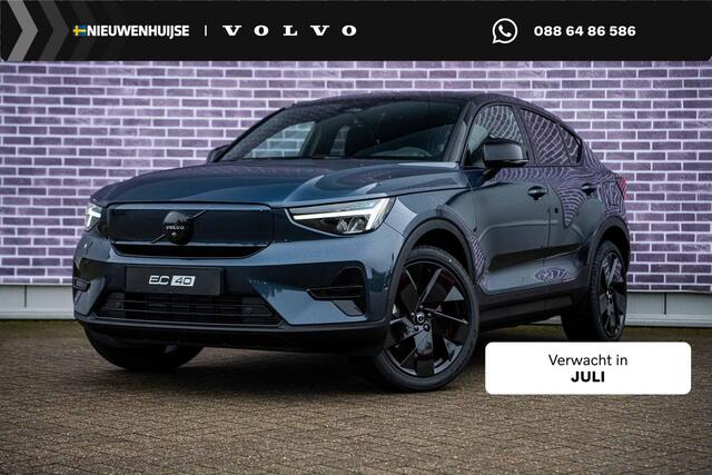 Volvo EC40 or Extended Range Ultra Europa Black Editon | Adaptieve Cruise Control | BLIS | Harman Kardon Audio | Stuur-/ Stoelverwarming V+A | Elektrisch Bedienbare Stoelen | Panoramadak | BLIS |