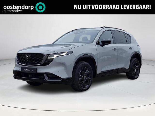 Mazda CX-5 CTIV G 141 M HYBRID Homura | Voorraad auto leverbaar vanaf maart 2026 | Panoramisch Schuif/Kanteldak | Zwart lederen interieur |