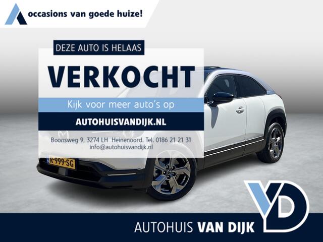 Mazda MX-30 145 Luxury 36 kWh | Schuif-Kanteldak/Head-Up/Navi/Adapt.Cruise/Clima/Apple CarPlay-Android Auto/SOH 92%