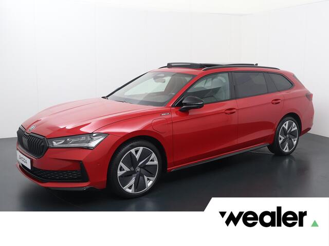 Skoda Superb I PHEV Sportline Business | 204 PK | SoH 100% | Trekhaak wegklapbaar | Panoramadak | Top area view 360 graden camera | Head-up display |