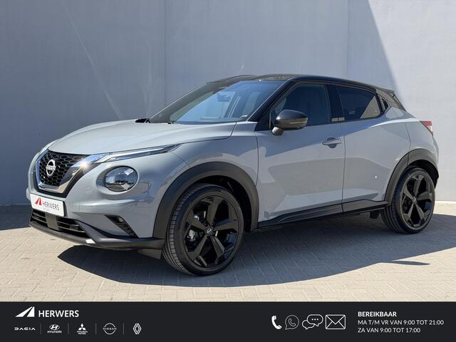 Nissan Juke ekna Automaat / Fabrieksgarantie tot 3-2028 / Navigatie / Camera / Adpatieve Cruise / Lederen Bekleding / Stoelverwarming / Stuurwiel Verwarming / 360 Camera / DAB /