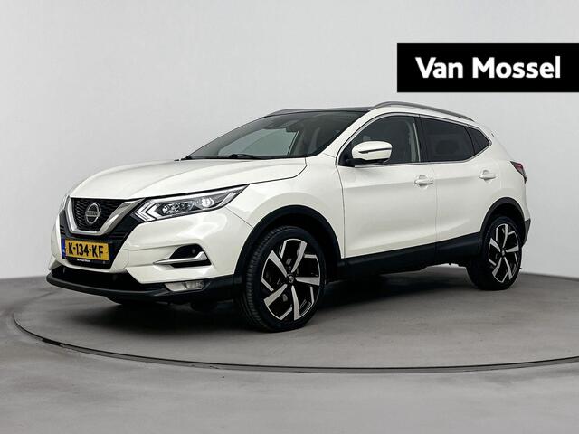 Nissan Qashqai ium Edition | Stoelverwarming | lederen bekleding | lichtmetalen velgen 19" | navigatie | panoramadak | Parkeersensoren | 360 camera