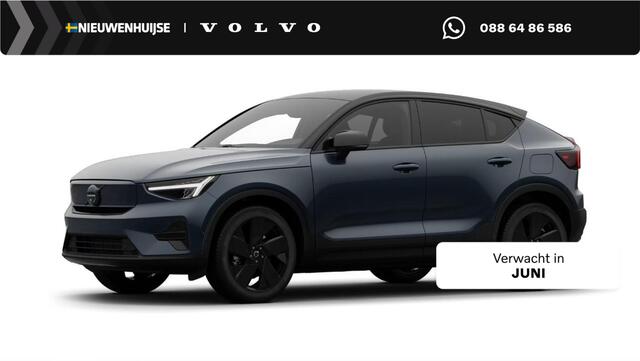Volvo EC40 or Extended Range Ultra Europa Black Editon | Google | Long Range | Adaptieve Cruise Control | Panoramadak | Harman Kardon Audio | Warmtepomp | 360 Camera | Getint Glas | Zitverlenging | Stuur-/Stoelverwarming Voor + Achter | DAB | LED Koplampen
