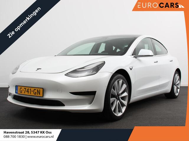 Tesla Model 3 andard Range Plus Handel/Export ! Navigatie Panorama dak 360 camera Parkeersensoren Stoelverwarming 19" lichtmetalen velgen Ledverlichting Leder Climate Control