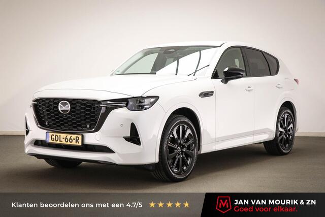 Mazda CX-60 tiv PHEV Homura | SOH 93% | ACHTERBANKVERWARMING | STOELVENTILATIE | DRAADLOZE LADER | 360 CAMERA