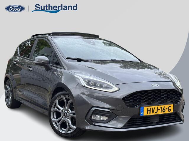 Ford Fiesta t ST-line 140pk Panorama dak | Adaptieve Cruise | Dodehoeksensoren | Achteruitrijcamera | Climate control | Apple Carplay, Android auto | Metaal lak