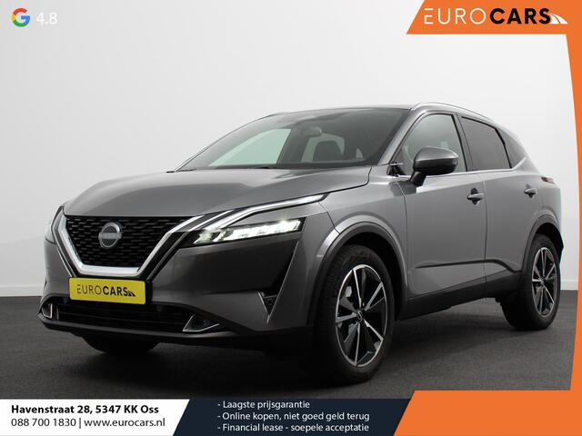 Nissan Qashqai ic Tekna Plus Automaat Navigatie Apple Carplay/Android Auto Parkeersensoren 360 camera Adaptive cruise control Panoramadak Elektrische achterklep Elektrische bestuurderstoel Stoel-en stuurverwarming Ledverlichting Climate Control