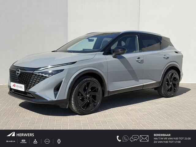 Nissan Qashqai ic Tekna Plus / Fabrieksgarantie tot 11-2027 / Panoramadak / Luxe Lederen Bekleding / HUD / Elektr. Stoelen / Stoel Massage / Stoelverwarming & Stuurwiel Verwarming / 360 Camera / Dodehoek Detectie /