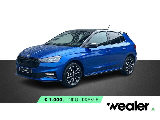Skoda Fabia 1.0 TSI 95 PK | Adaptieve cruise control | Zwart dak | Verwarmde voorstoelen | 17" Velgen |