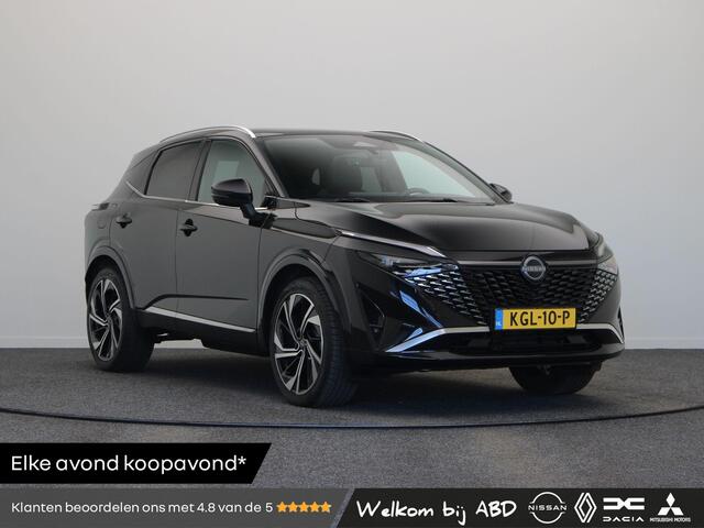 Nissan Qashqai onic Tekna Plus | BOSE audio | Stoel, stuur en voorruitverwarming | Lederen bekleding | Elektrisch vertelbare voorstoelen | 360° camera | 20" LMV |