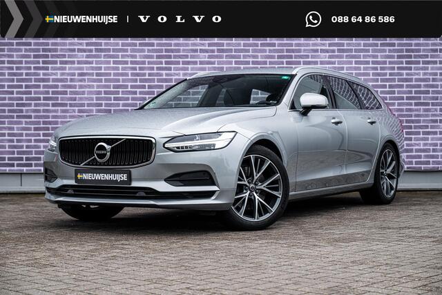 Volvo V90 mentum | Trekhaak | Adaptieve Cruise Control | Leer | Scandinavian Line | Standkachel | BLIS | Keyless | CarPlay |