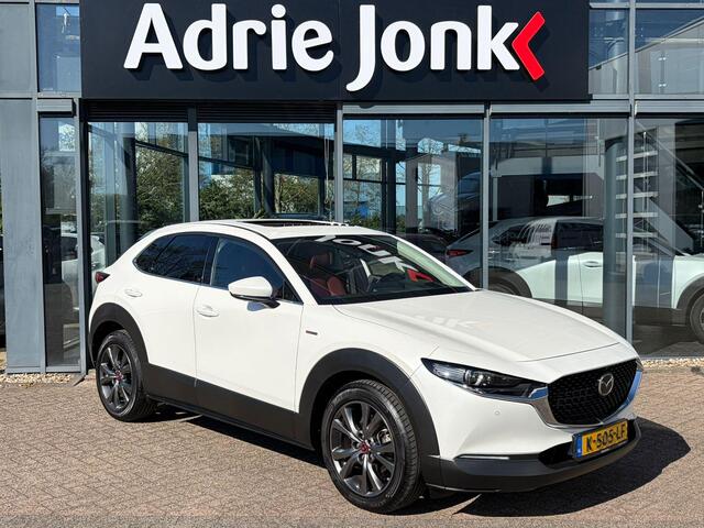Mazda CX-30 tiv-X M Hybrid100th Anniversary Ed. | TREKHAAK | APPLE-CARPLAY | LEDER | 18 INCH | 360 CAMERA | DODEHOEK DETECTIE | SCHUIF/KANTELDAK | ADAPTIEF CRUISE CONTROL |