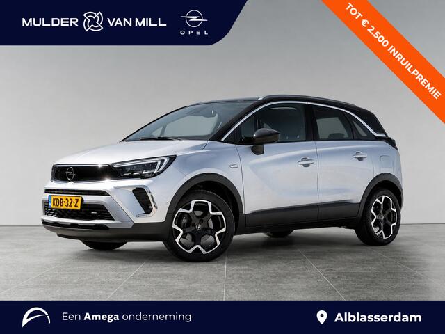 Opel Crossland urbo 110pk | 180° CAMERA+SENSOREN | ALCANTARA/LEDER | AGR-STOELEN | NAVI | DAB+ | ISOFIX | FULL LED | LAGE KM-STAND! | TWO-TONE | KEYLESS |