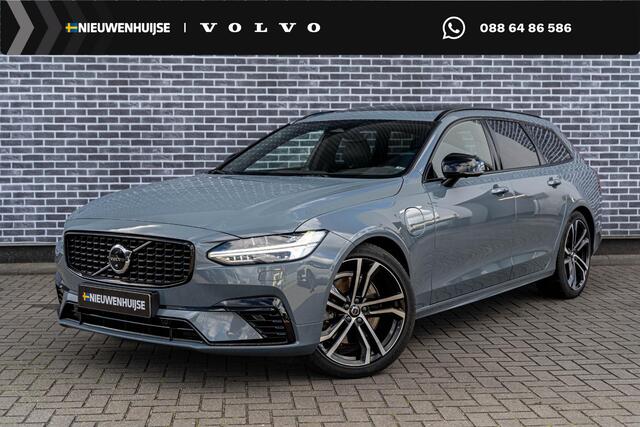 Volvo V90 ug-in Hybrid AWD Ultimate Dark | Luchtvering | Bowers Wilkins Audio | 360 Graden Camera | Panoramadak | Head-up Display | Sportstoelen | Elektrische Achterklep | Navigatie | Apple Carplay | Android Auto | Cruise Control Adaptief