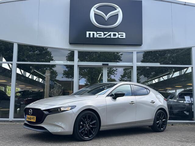 Mazda 3 kyActiv-G M Hybrid 150 Homura NL-Auto,1e Eig., Dealer Onderh., Navigatie, Apple Carplay/ Android Auto, A-Rij-Camera, Parkeerhulp vóór, Cruise Controle Ad., Stoel Verwarming