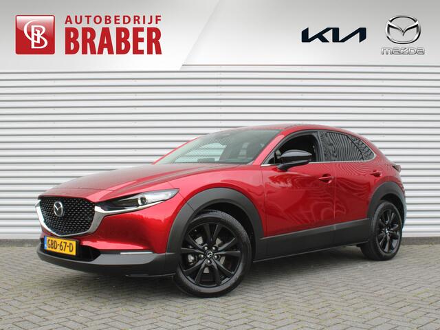 Mazda CX-30 tiv-G M Hybrid Homura | Trekhaak | Camera | Stoelverwarming | HUD | 18" LM | Dodehoek detectie | Elek. achterklep | Cruise adapt. | LED |