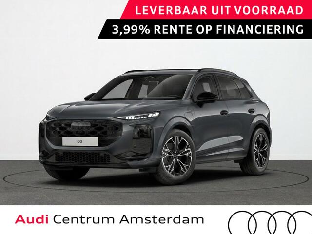 Audi Q3 on e-hybrid 272 pk | Panorama-glasdak | Optiekpakket zwart-glanzend | Sportstoelen zwart leder | Techniekpakket plus |