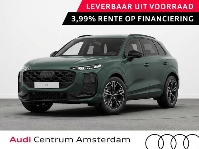 Audi Q3 on e-hybrid 272 pk | Techniekpakket plus | Panorama-glasdak | Optiekpakket zwart-glanzend | Sportstoelen zwart leder |