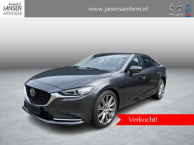 Mazda 6 .5 SkyActiv-G 194 Luxury , Automaat, Schuif-/Kanteldak, Leder, 360 Camera, Bose, Adap.Cruise, Stoel/Stuurverwarming, Stoelventilatie, LMV 19 Inch, PDC, LKA