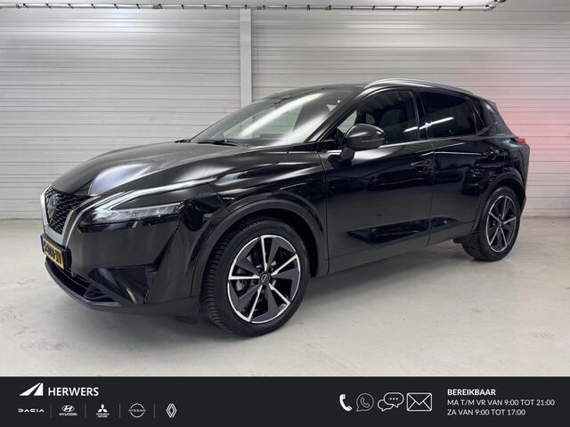 Nissan Qashqai ic Tekna / Nederlandse Auto / Trekhaak 1800 KG / All Seasonbanden / Panoramadak / Navigatie / 360 Graden Camera / Elektrische Kofferbak / Half Lederenbekleding / Adaptive Cruise Control / Climate Control /