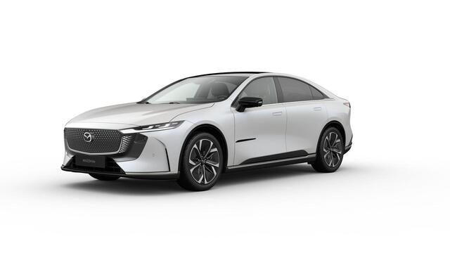 Mazda 6 mi Business Edition 68.8 kWh / Crystal White Pearl / Warm Beige kunstleder