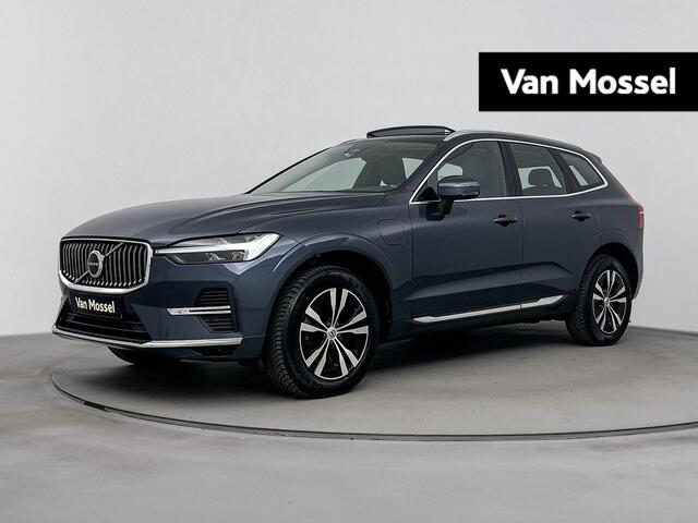 Volvo XC60 g-in hybrid AWD Core Bright 350PK | Wegklapbare Trekhaak | Schuif-/Kanteldak | All Season Banden | Stoel- en Stuurverwarming | Achterbankverwarming | Elektrische Kofferklep | Apple CarPlay & Android Auto