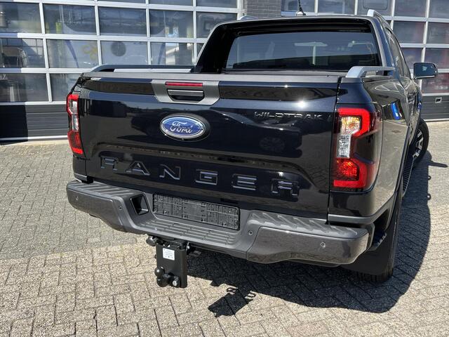 Ford Ranger uble Cab 2.3 PHEV 279pk! 5-pers, 3500kg Trekgewicht, Vol-Leer, Elek. rollertop, Adapt. Cruise control, Direct leverbaar, 0,99% Fin Lease!